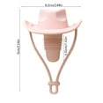 thumbnail image 3 of Sulaicai Cowboy Hat Wine Stopper, Funny Wine Gift for Wine Lovers, Wine Accessories, Reusable Silicone Bottle Stopper Keeps Wine Fresh Cute Wine Toppers for Holiday (Pink), 3 of 7