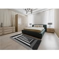 thumbnail image 5 of Ahgly Company Machine Washable Indoor Rectangle Transitional Midnight Gray Area Rugs, 8' x 12', 5 of 7