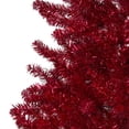 thumbnail image 3 of Northlight 4.5' Metallic Red Tinsel Artificial Christmas Tree - Unlit, 3 of 5
