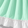 thumbnail image 5 of Mint Green Girls Off-the-Shoulder Dress with Flared Sleeves and Long Flared Skirt, 5 of 7