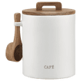 thumbnail image 1 of Bouclair White Ceramic Coffee Jar, 1 of 8