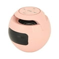 thumbnail image 4 of Reloj despertador Bluetooth con altavoz, miniradio FM inalámbrica portátil colorida para el hogar con anuncios de voz, color rosa, 4 of 14