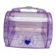 thumbnail image 4 of Caja de almacenamiento de joyas, estuche de almacenamiento de accesorios para el cabello, caja de del tesoro artístico, organizador de caja de Claro y violeta, 4 of 8