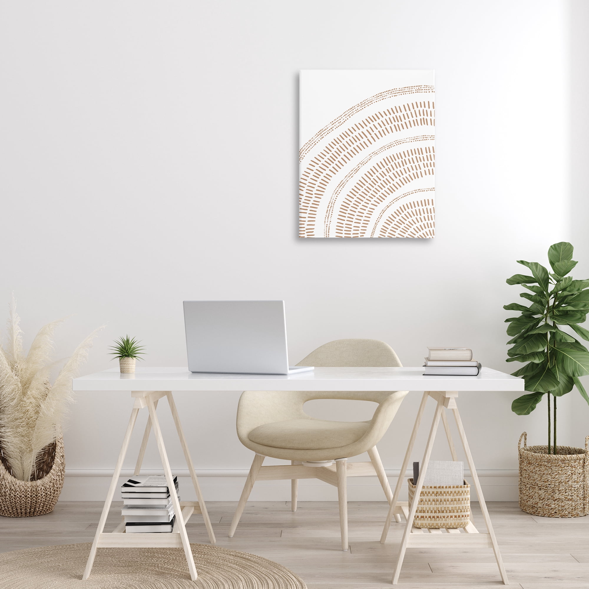 Stupell Industries Boho Arch Pattern Abstract Painting Gallery Wrapped Canvas Art Print Wall Art, 24 x 30