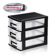 thumbnail image 4 of EeaseMX Organizador de gabinete de almacenamiento transparente con cajón de plástico multicapa BESPORTBLE, estante de almacenamiento de escritorio, 4 of 7