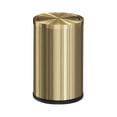 thumbnail image 1 of Stainless Steel Trash Can For Bedroom - Sleek And Stylish Trash Cans Bathroom Garbage Kitchen 9L Gold, 1 of 7