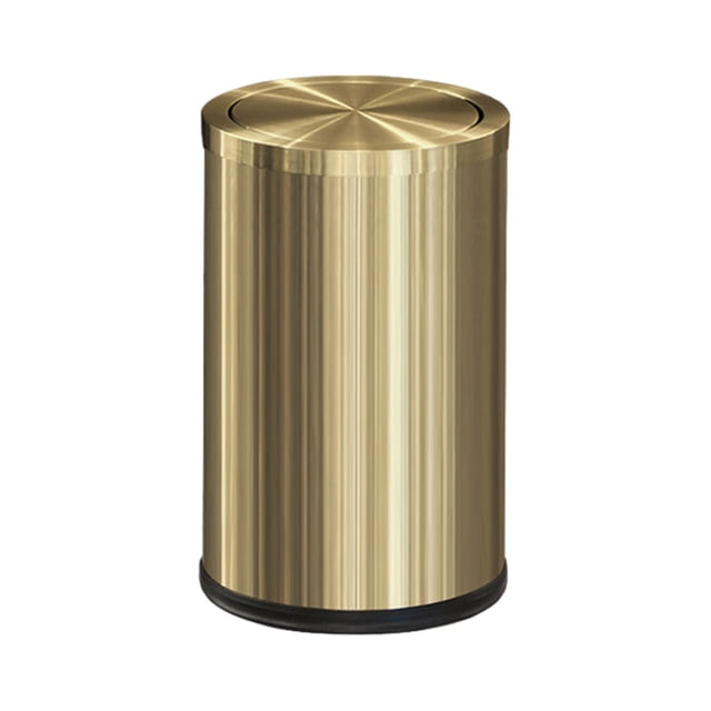 Stainless Steel Trash Can For Bedroom - Sleek And Stylish Trash Cans Bathroom Garbage Kitchen 9L Gold