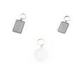 thumbnail image 1 of thinsony Acrylic Blank Keyring Photo Insert Transparent Keychain Frame Key Chain Fashion Clothes Handbag Waist Hanging Gifts Keys Type 3, 1 of 6