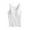White, variant on JGGSPWM Women Sleeveless Tank Tops Scoop Neck Camisole Solid Shirts Casual Summer Comfy Tunic with Bulid in bra Tees Padded Tshirts Mint Green XXL