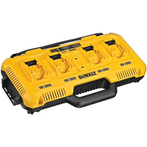 Cargador múltiple DeWalt de 4 Puertos, Simultáneo, Carga Rápida; DCB104