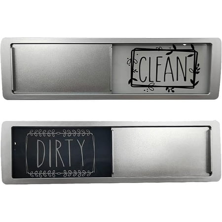 

Designer Wall Stickers Dishwasher Clean and Dirty Magnet Sign Optional Adhesive Magnet Easy Read Non Scratch Heavy Duty Shutter Slide Magnets for Dish Washer Kitchen Accessories