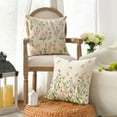 thumbnail image 2 of Spring Wildflowers Throw Pillow Covers Set of 2, 18 x 18 Inch Flower Holiday Cushion Case Decoration for Sofa Couch, 2 of 6