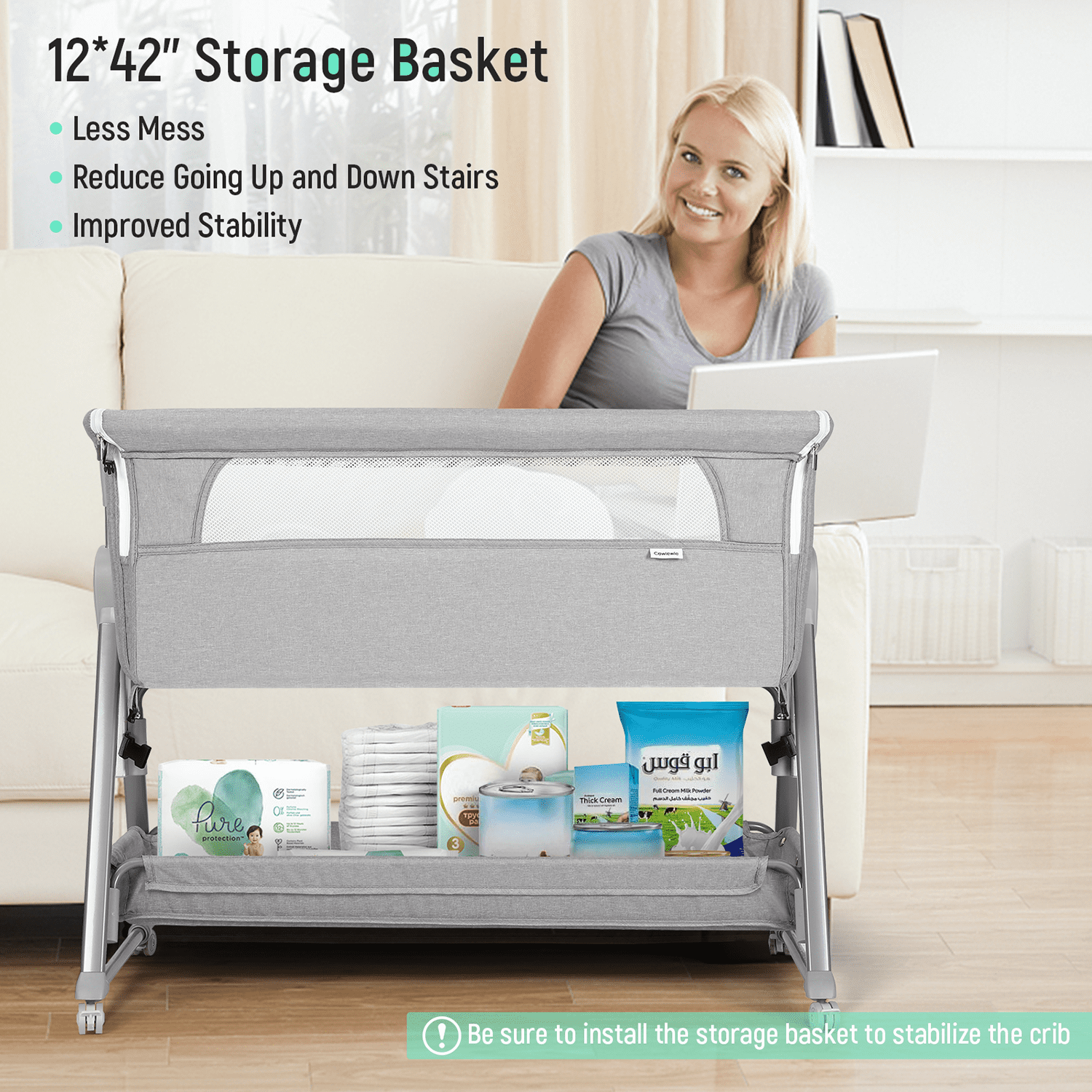 Bassinet storage discount