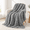 Arched Grey-48" x 72" 15lbs, variant on Arched Light Purple 60" x 80" 15lbs Sherpa Fleece Weighted Blanket for Adults