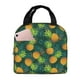 thumbnail image 1 of Easygdp Pineapples with Palm Leaves Bolsa Térmica Premium - Tela Oxford Impermeable, Gran Capacidad, Bolsillo Frontal, Unisex para Trabajo, Escuela, Actividades al Aire Libre y Picnics, 1 of 8