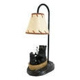 thumbnail image 5 of Rustic Forest Papa And Cub Black Bears Fishing From Canoe Boat Table Lamp Statue, 5 of 5