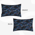 thumbnail image 2 of Gukieu Blue Sports Car Print Plush Pillow Cover, Hidden Zipper Pillow Protector without Pillow Core, Suitable for Bedroom, Office, Car Decoration-16"x24", 2 of 6