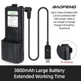 thumbnail image 2 of Pilas para radioaficionados BAOFENG UV-5R BF-F8HP 3800 mAh x2, 2 of 9