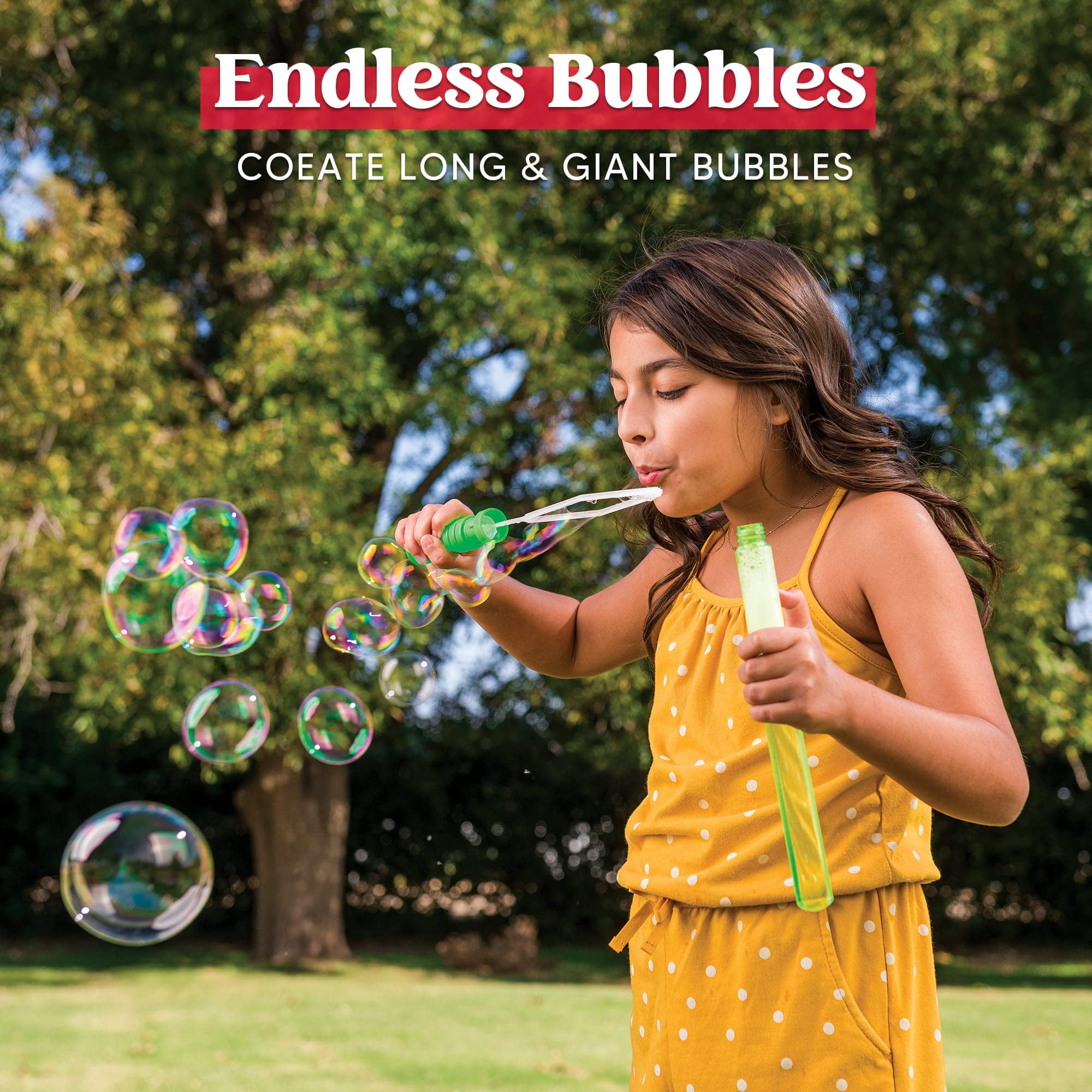Syncfun 24 pack 14.6" Big Bubble Wands ,Bulk Bubble Sticks for Summer Toy, Outdoor Indoor Activity Use,Easter, Party Favors Supplies for Kids
