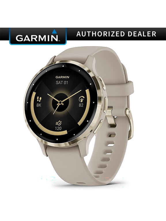 Restored GARMIN, 010-N2784-01/1B, Venu 3, Alarm, Altimeter, Health and Fitness GPS Smartwatch, 336 Hour Battery Life, 3 Gram, Android, iOS, Black, 45mm