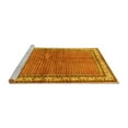 thumbnail image 2 of Ahgly Company Machine Washable Indoor Square Persian Yellow Traditional Area Rugs, 5' Square, 2 of 4