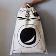 thumbnail image 3 of Large Canvas Laundry Bag with Drawstring for Toys Storage Travel Washing Machine, 3 of 5
