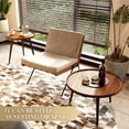 thumbnail image 3 of 2 Pcs Mid Century Modern Round Coffee Tables for Living Room,Easy Assembly Nesting Coffee Tables,Natural Wood Color Minimalist Circle Coffee Tables for Bedroom Office Balcony Yard, 3 of 9