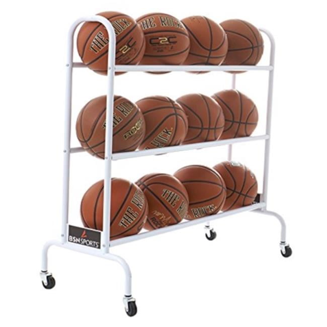 Details about   New Rolling Ball Storage Cart Base Ball Organizer Shelves 12 Ball Rack Holder US 