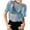 Blue, variant on T Shirts for Women 2026 Summer Short Sleeve Metallic Shimmer Mesh See through Crewneck Tshirt Clubwear
