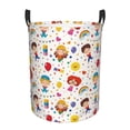 thumbnail image 6 of Lsque Childrens Party pattern Laundry Hamper Basket, Tall Woven Rope Hamper Basket for Clothes, Lightweight Storage Basket, Collapsible Waterproof-Small, 6 of 8