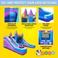 thumbnail image 5 of Pogo Bounce House Crossover Double Water Slide Bouncy Castle Combo Pink 16.5 ft L x 15 ft W x 11 ft H, 5 of 8