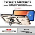 thumbnail image 3 of Estuche GANGXUN para Xiaomi Redmi 12, soporte giratorio 360°, estilo mecánico y magnético, 3 of 5