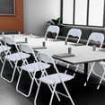 thumbnail image 2 of M optimized 2/4/6PCS Folding Chairs, Outdoor & Indoor Event Portable Metal Folding Chairs with Cushion, Non-Slip Feet Pads Stackable Chairs, 2 of 6