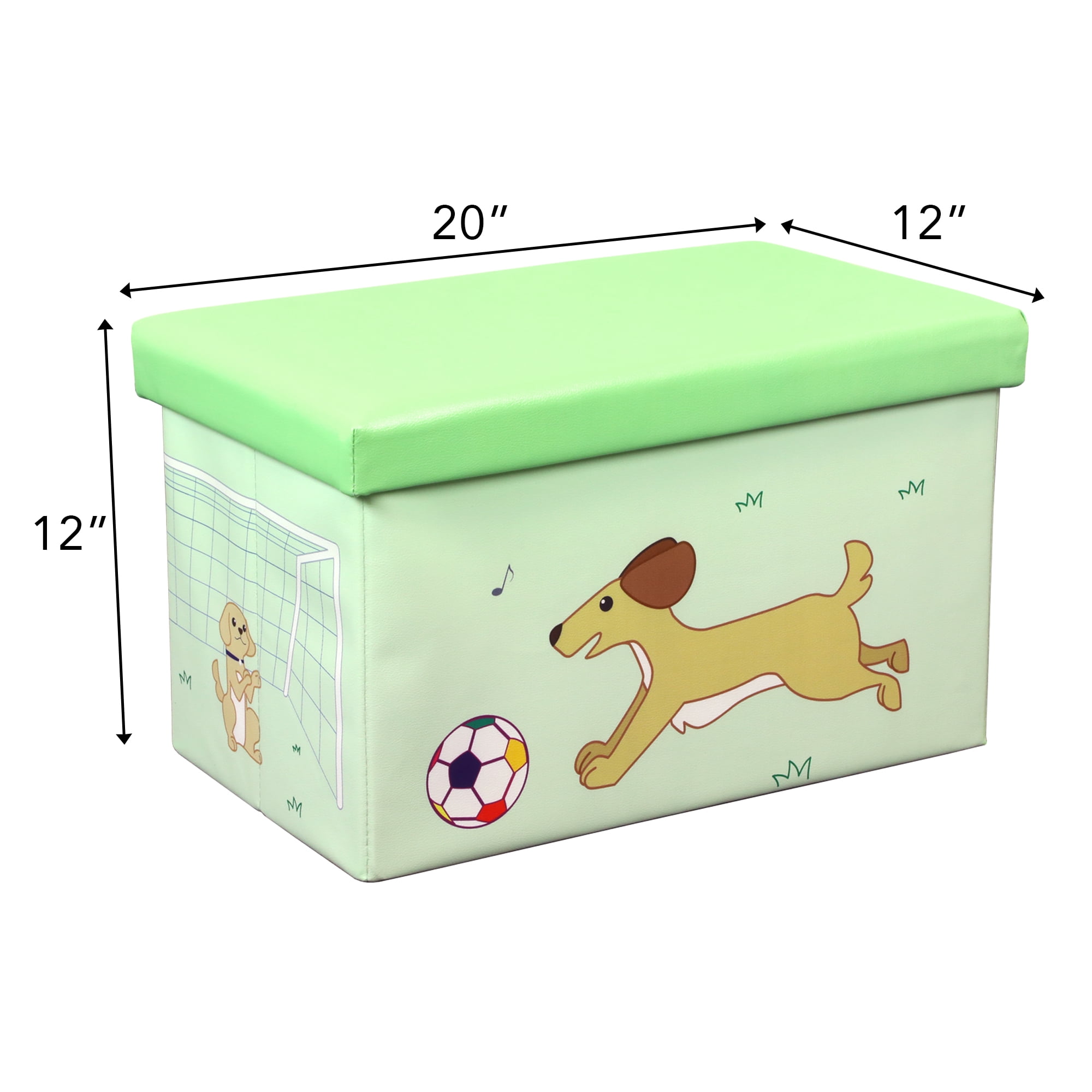 Otto Ben 20 Inch Toy Storage Chest Organizer Dog and Ball