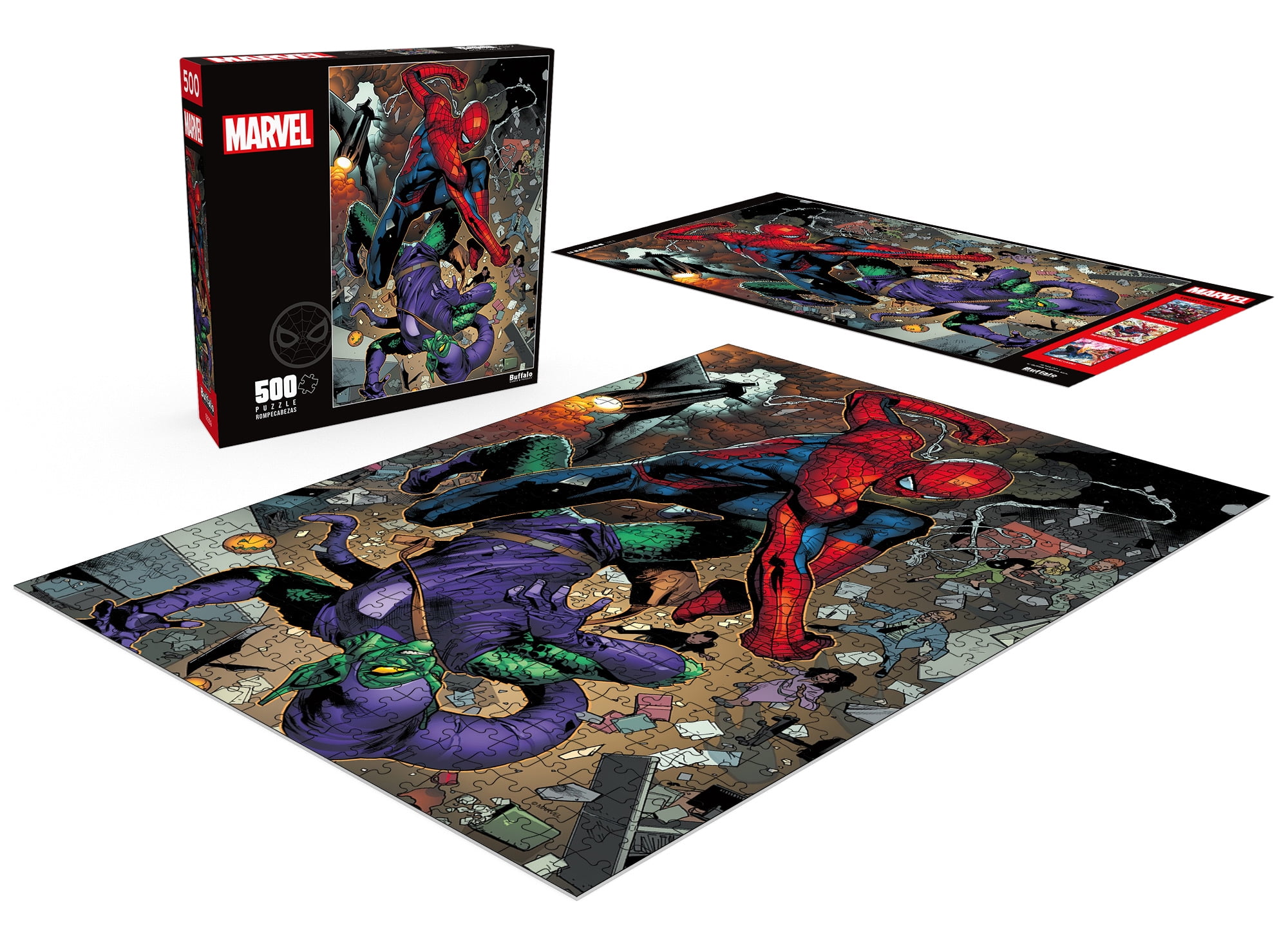 Buffalo Games 500-Piece Marvel Go Down Swinging Jigsaw Puzzle