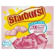 Starburst Sugar-Free All Pink Strawberry Gelatin Mix, 8 Servings, 0.69 oz Cardboard Box