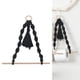thumbnail image 5 of Soporte de Papel Higiénico Soledad Cuerda de Madera Montada en Pared Negro, 5 of 7