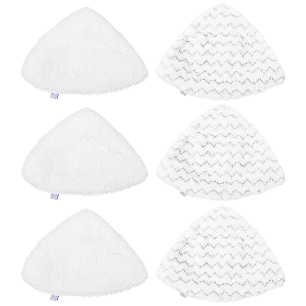 6 Pack Steam Mop Pads Replacement Compatible for Bissel PowerEdge and