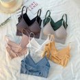 thumbnail image 2 of Precioso Camisola De Las Mujeres Sin Costuras Sujetador Cruz Liguero Grande U Hermosa Espalda Envoltura Pecho Y Trapo Anillo De Acero Cojín, 2 of 4