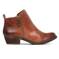thumbnail image 5 of C41Botines de otoño para mujer Botas de cuero con cremallera lateral de tacón bajo apilado Zapatos, 5 of 5