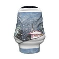 thumbnail image 2 of Haiem Watercolor Winter Landscape For Christmas Baby Nursing Cover & Nursing Poncho - Multi Use Cover for Baby Car Seat Canopy, Stroller Cover, 360°Full Privacy Breastfeeding Coverage, 2 of 9