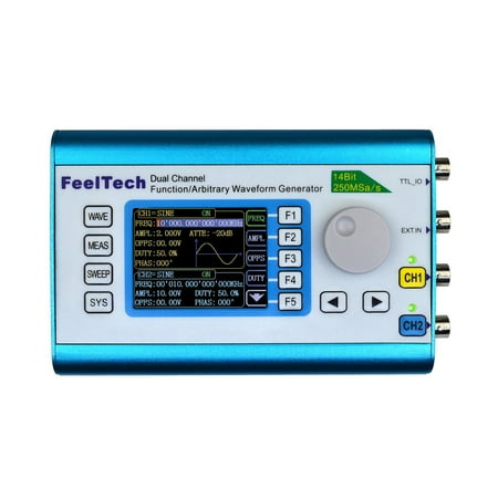 Signal Analysis Meter (High Precision Digital DDS Dual-channel Multifunction Signal Source Generator Arbitrary Waveform/Pulse Generator Frequency Meter 250MSa/s)