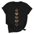 thumbnail image 6 of Hxshgdsn Valentines Shirts For Womens Graphic Love Heart Short Sleeves Tee Crew Neck Trendy Causal Holiday Tops Black 1 L, 6 of 7