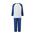 thumbnail image 3 of Jaweiwi Family Matching Christmas Pajamas Sets Christmas Tree Printed Long Sleeve Tops with Plaid Pants 2Pcs Holiday Sleepwear, 3 of 9