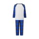 thumbnail image 3 of Conjunto de pijamas familiares a juego: tops de manga larga con estampado de árbol de Navidad y pantalones a cuadros (2 piezas). Pijama familiar., 3 of 9