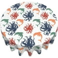 thumbnail image 6 of Octopus Table Cloth Round Table Cover Wrinkle Resistant Waterproof Tablecloth 60 Inch Washable for Kitchen Party Picnic, 6 of 6