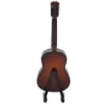 thumbnail image 1 of Miniature Wooden Guitar, Musical Instrument Decor, Desktop Guitar Display, Handmade Music Ornament Craft with Stand & Storage Box for Dollhouse Accessories Model Home, 1 of 7