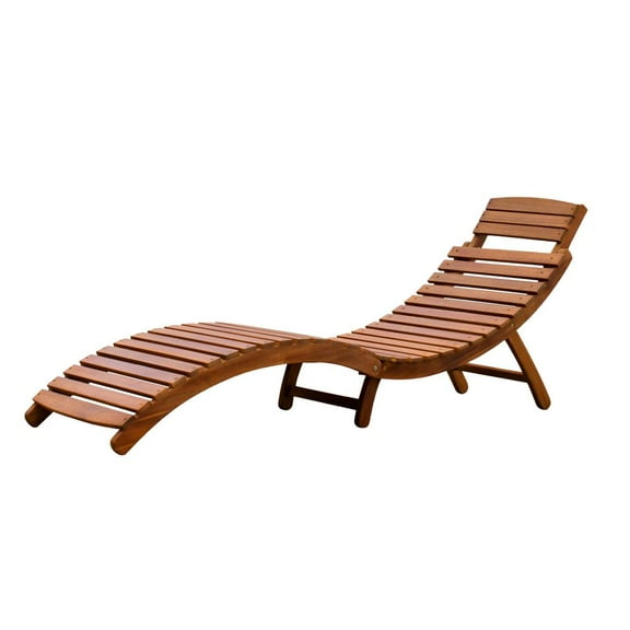 northbeam Curved Folding Chaise Lounger