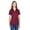 Burgundy, variant on DG20W Women's CrownLux Performance Plaited Polo-Black-2XL