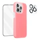 thumbnail image 1 of Kit Funda Para iPhone 16 15 Silicon + Mica Pantalla & Cámara, 1 of 8